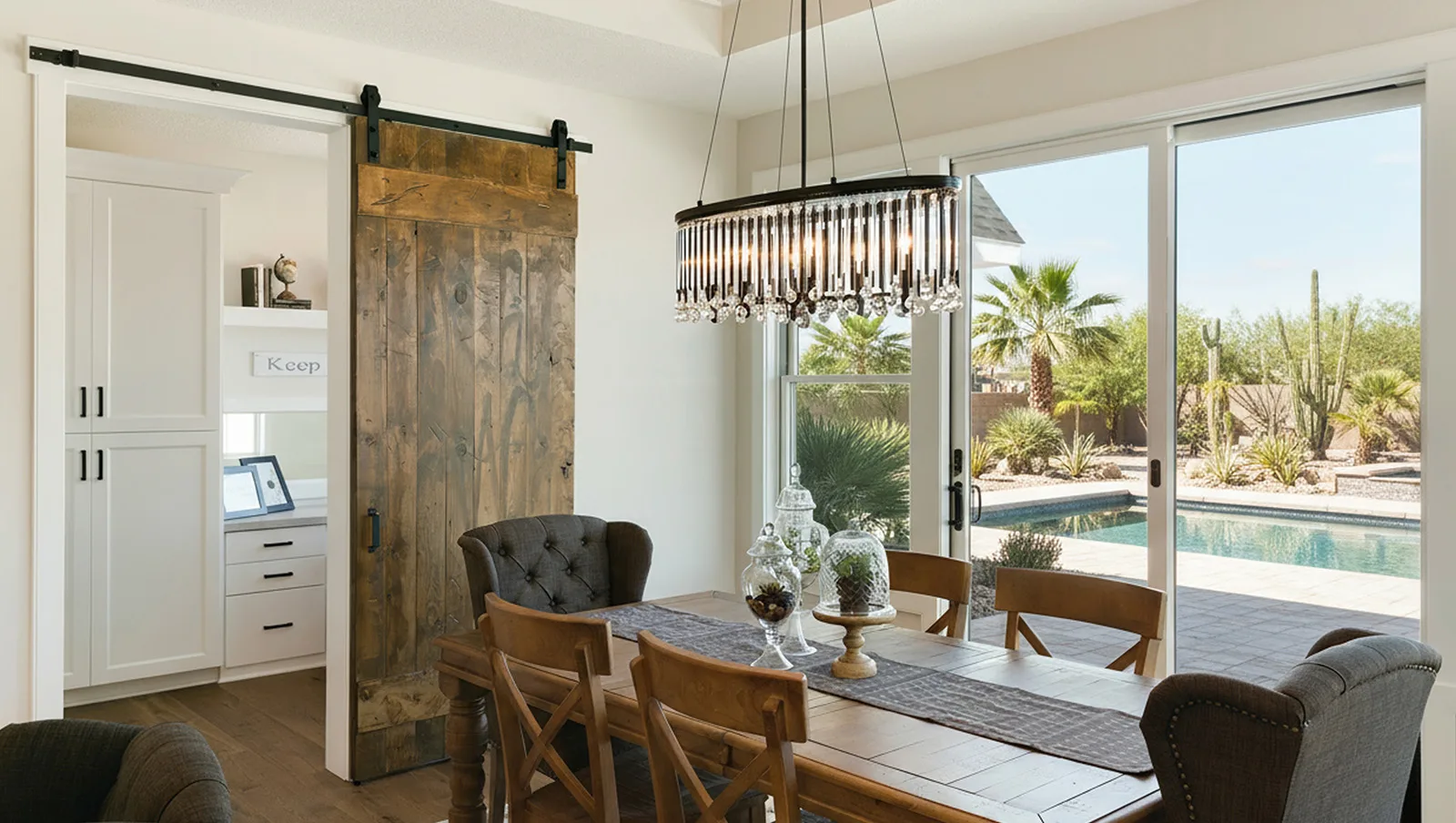 Barn door installation in Phoenix, Arizona
