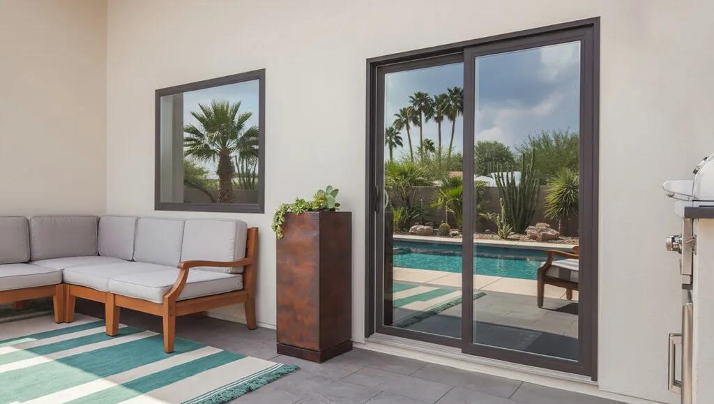 Sliding door installation in Phoenix, Arizona