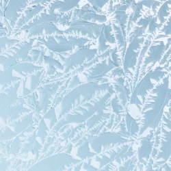 Andersen Fern privacy patterned glass swatch, a frosted single glue chip texture