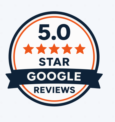 5.0 star rating on Google
