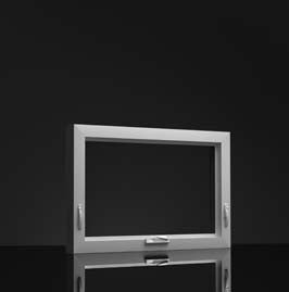 Milgard Tuscany awning window, studio product view