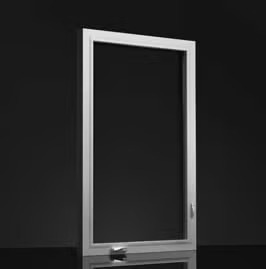 Milgard Tuscany casement window, studio product view