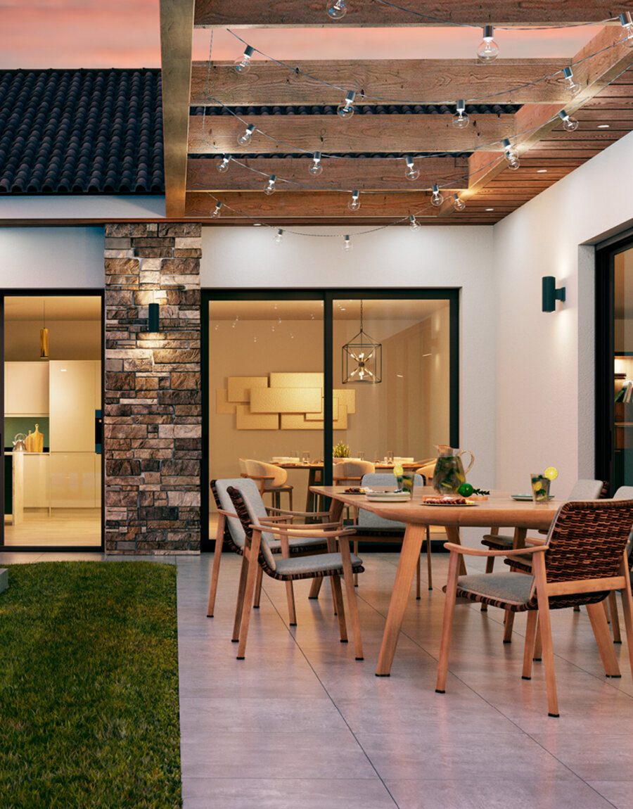 Patio doors installed in an Arizona home